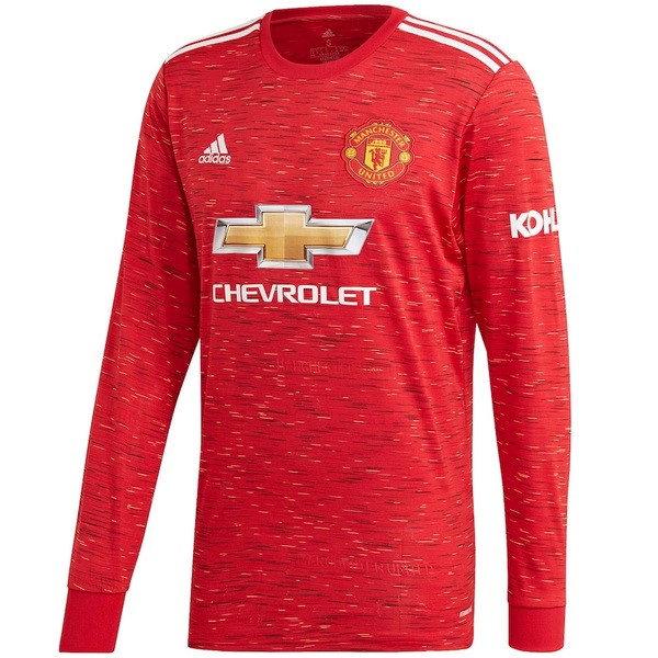 Tailandia Camiseta Manchester United 1ª ML 2020-2021 Rojo